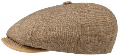 Flat cap - Stetson Annona Linnen Cap (ruskea)