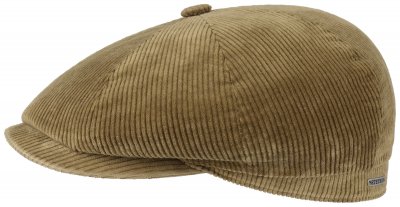 Flat cap - Stetson Hatteras Cord (beige)