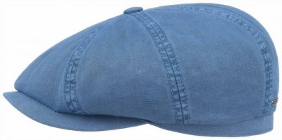 Flat cap - Stetson Hatteras Cotton Dye (sininen)