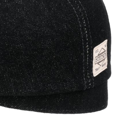 Flat cap - Stetson Hatteras Denim (musta)