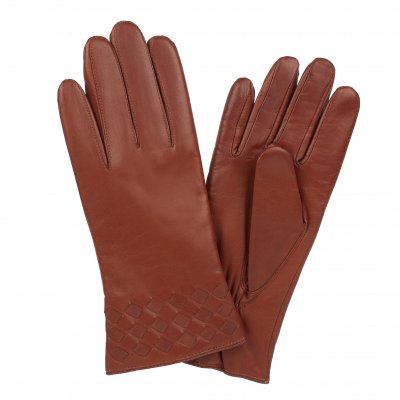 Käsineet - HK Women's Hairsheep Leather Glove with Wool Lining (Cognac)
