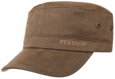 Flat cap - Stetson Stampton Army Cap (ruskea)