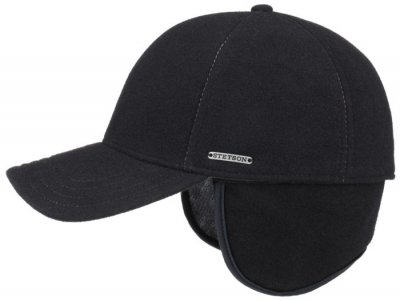 Caps - Stetson Baseball Cap Wool/Cashmere (musta)
