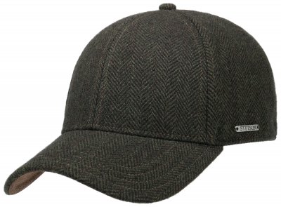 Caps - Stetson Wool Herringbone Baseball Cap (vihreä)