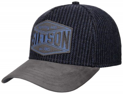 Caps - Stetson Trucker Cap Goat Suede Wool (sininen/harmaa)