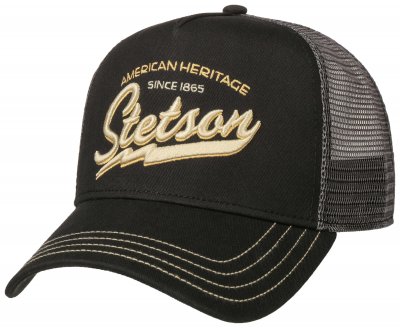 Lippis - Stetson Trucker Cap American Heritage Classic (Musta)