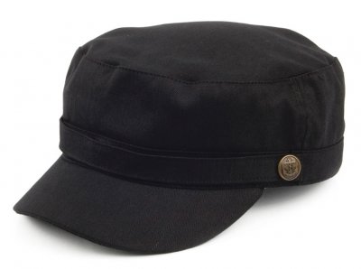 Flat cap - Jaxon Hats Army Cap (musta)