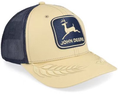 Lippis - John Deere Mesh Back Trucker (merivoimat/beige)