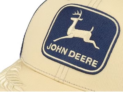Lippis - John Deere Mesh Back Trucker (merivoimat/beige)