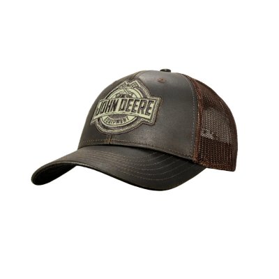 Lippis - John Deere Oilskin Mesh Trucker (ruskea)