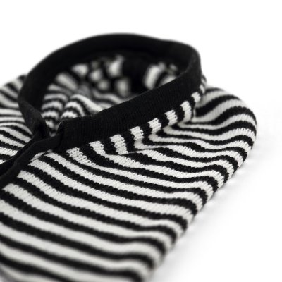Balaclava - Gårda Valloire Striped Wool Mix Balaclava (musta/valkoinen)