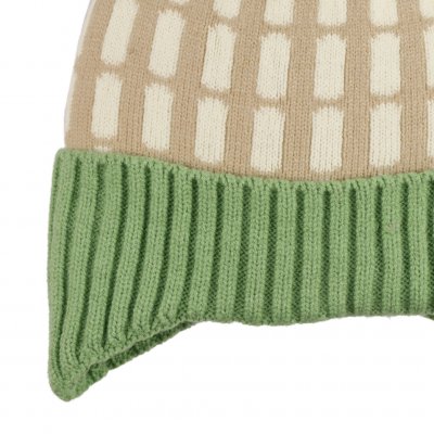 Pipot Lapsi - Gårda Lönneberga Beanie (beige/vihreä)