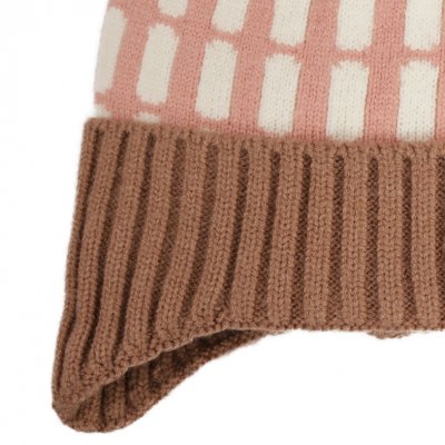 Pipot Lapsi - Gårda Lönneberga Beanie (pinkki/ruskea)