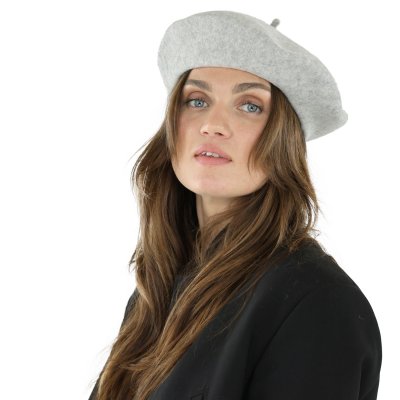 Baretti - Gårda Annecy Wool Beret (vaaleanharmaa)