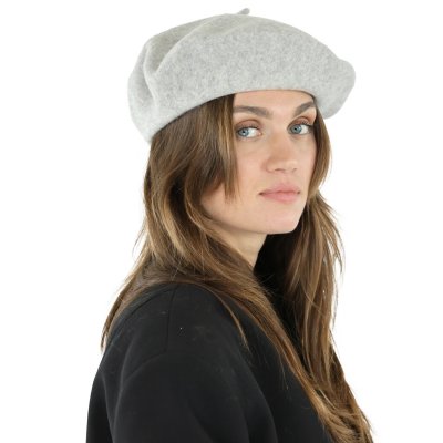 Baretti - Gårda Annecy Wool Beret (vaaleanharmaa)