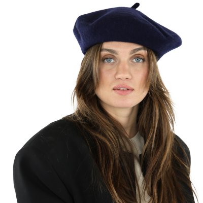 Baretti - Gårda Annecy Wool Beret (tummansininen)