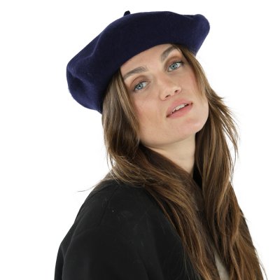 Baretti - Gårda Annecy Wool Beret (tummansininen)