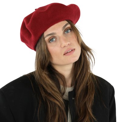 Baretti - Gårda Annecy Wool Beret (viininpunainen)