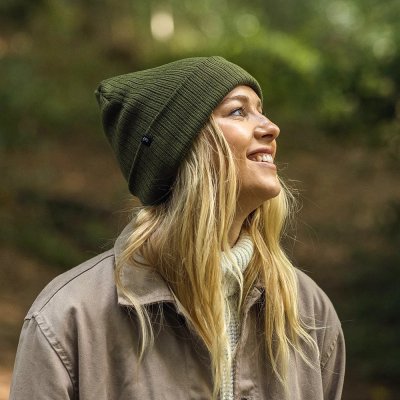 Pipot - Jaxon Oversized Rib Knit Beanie (Olive)