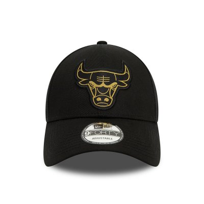 Lippis - New Era Metallic Badge 940 Chicago Bulls (musta)