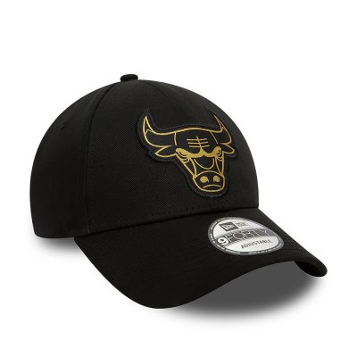 Lippis - New Era Metallic Badge 940 Chicago Bulls (musta)