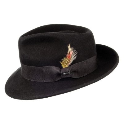 Hatut - Crushable C-Crown Fedora (musta)