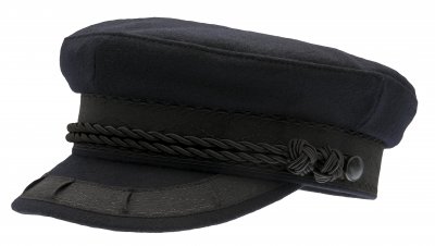Fiddler cap - CTH Ericson Oscar II Wool (tummansininen)