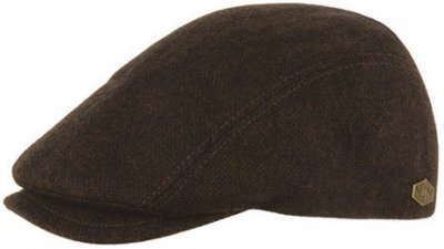 Flat cap - MJM Daffy Eco Merino Wool (ruskea)