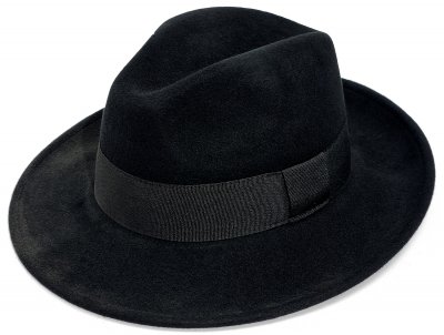 Hatut - Gårda Volterra Fedora Wool Hat (musta)