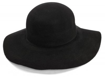 Hatut - Gårda Lessia Floppy Wool Hat (musta)