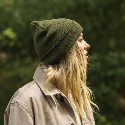 Pipot - Jaxon Oversized Rib Knit Beanie (Olive)