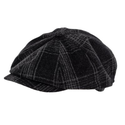 Flat cap - Gårda Premium Banbury Wool Newsboy (musta)