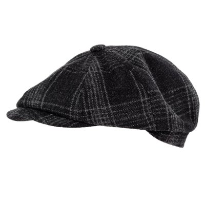 Flat cap - Gårda Premium Banbury Wool Newsboy (musta)