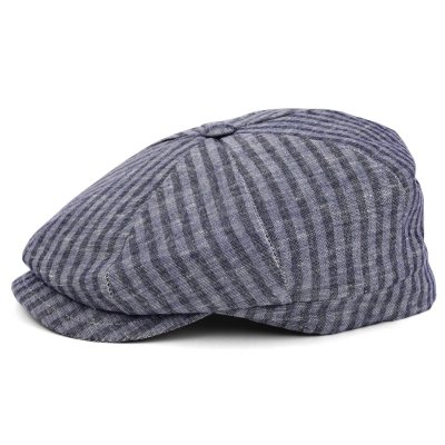 Flat cap - Gårda Barnaby Striped Newsboy (sininen)