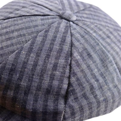 Flat cap - Gårda Barnaby Striped Newsboy (sininen)
