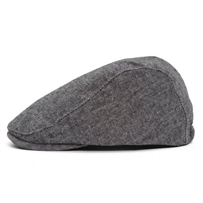 Flat cap - Gårda Castlebay (musta/valkoinen)
