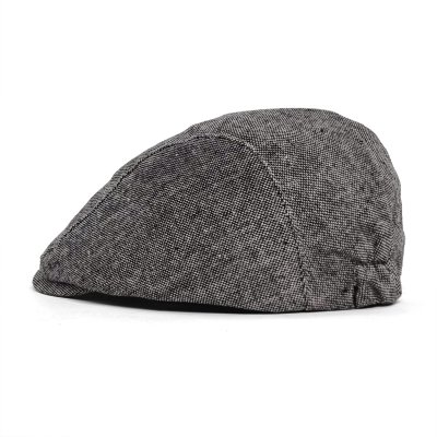 Flat cap - Gårda Castlebay (musta/valkoinen)