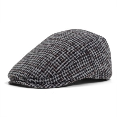 Flat cap - Gårda Dunbeath (harmaa/ruskea)