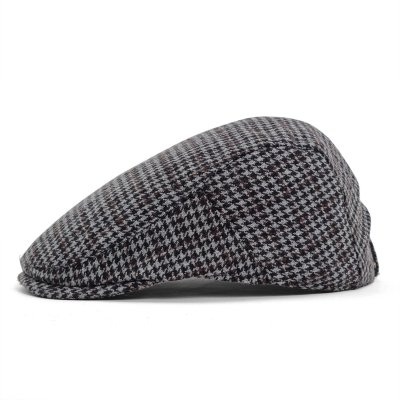 Flat cap - Gårda Dunbeath (harmaa/ruskea)