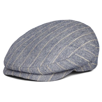 Flat cap - Gårda Edington Striped Sixpence (sininen)