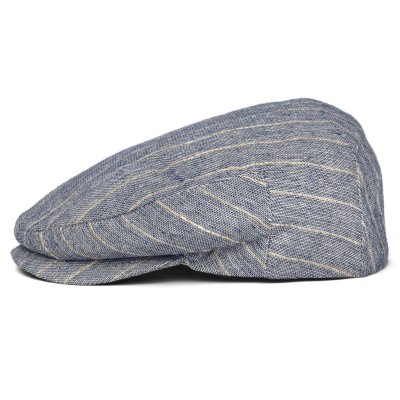 Flat cap - Gårda Edington Striped Sixpence (sininen)