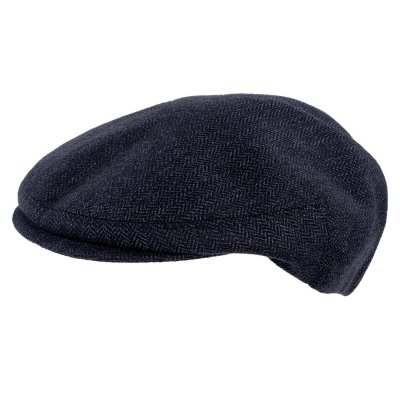 Flat cap - Gårda Premium Kirkby Wool Sixpence (sininen)