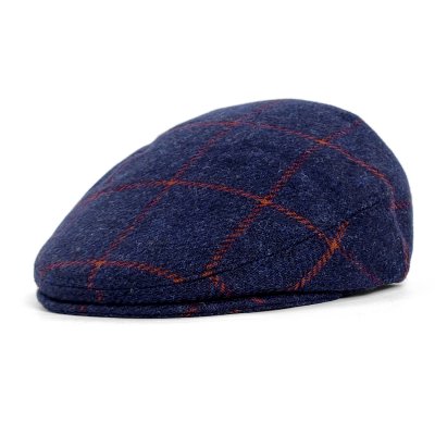 Flat cap - Gårda Premium Warrington Wool Sixpence (sininen)