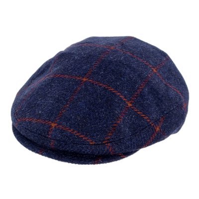 Flat cap - Gårda Premium Warrington Wool Sixpence (sininen)