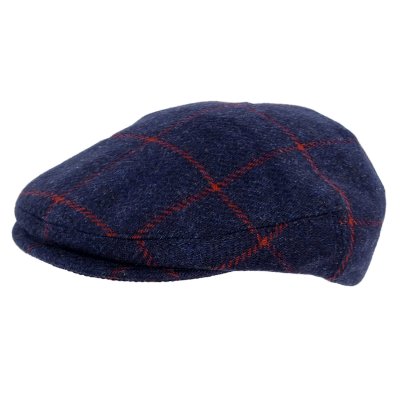 Flat cap - Gårda Premium Warrington Wool Sixpence (sininen)