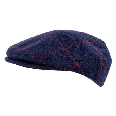 Flat cap - Gårda Premium Warrington Wool Sixpence (sininen)