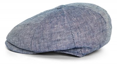 Flat cap - Gårda Palizzi Marina Linen Newsboy Cap (sininen)