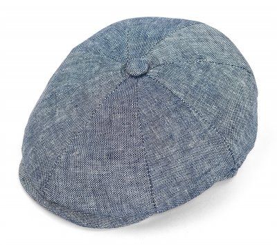 Flat cap - Gårda Palizzi Marina Linen Newsboy Cap (sininen)