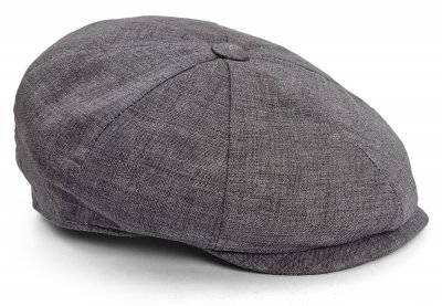 Flat cap - Gårda Palizzi Marina Linen Newsboy Cap (harmaa)