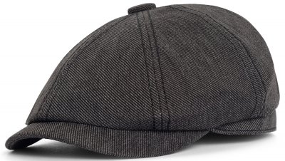 Flat cap - Gårda Carnew Newsboy Cap (musta)